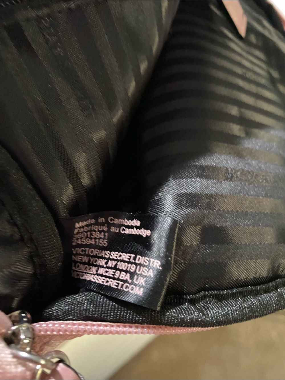 Victoria's Secret Pink Quilted Velvet Studded Backpack - Picture 6 of 8
